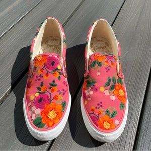 Rifle Paper x Keds Double Decker Slip-ons, Size 8